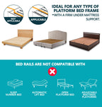 Packve Foldable Bed Rails for Elderly Adults Safety - Bed Side Assist Rail for Seniors with Extendable Guard Rails & Storage Bag, Adjustable Height Bedrails for Queen King Full Size Bed