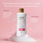 RAW SUGAR Watermelon Mint Refresh Gentle & Hydrating Body Wash, 20 Fl Oz (Pack of 3), Moisturizing & Refreshing Bath & Shower Gel, Vegan, Formulated without SLS/SLES & Parabens