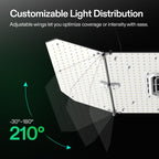 VIVOSUN AeroLight Wing AW200SE 200W LED Grow Light with Fan & Smart Control