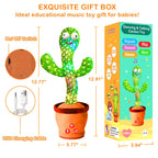 Dancing Talking Cactus Toy, Rechargeable Baby Gifts, Singing Voice Repeat