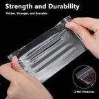 500 Count 3 x 5 Inch Clear Resealable Plastic Bags, 2 Mil