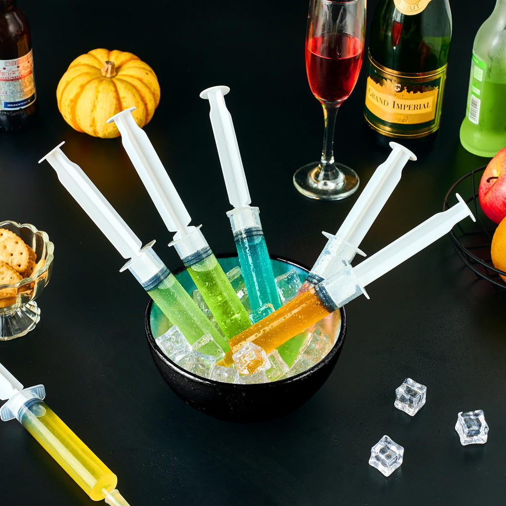 JOLLY PARTY 40Pack Jelly Shot Syringes, 1.5 oz Jelly Shot Syringe With Caps