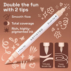 ARTISTRO 24 Skin Tones Dual-Tip Acrylic Paint Marker Pens for Drawing