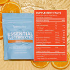 Paleovalley Essential Electrolytes Powder - Full Spectrum Orange Electrolyte Powder for Hydration, Energy and Muscle Recovery - No Sugar Added - 30 Servings