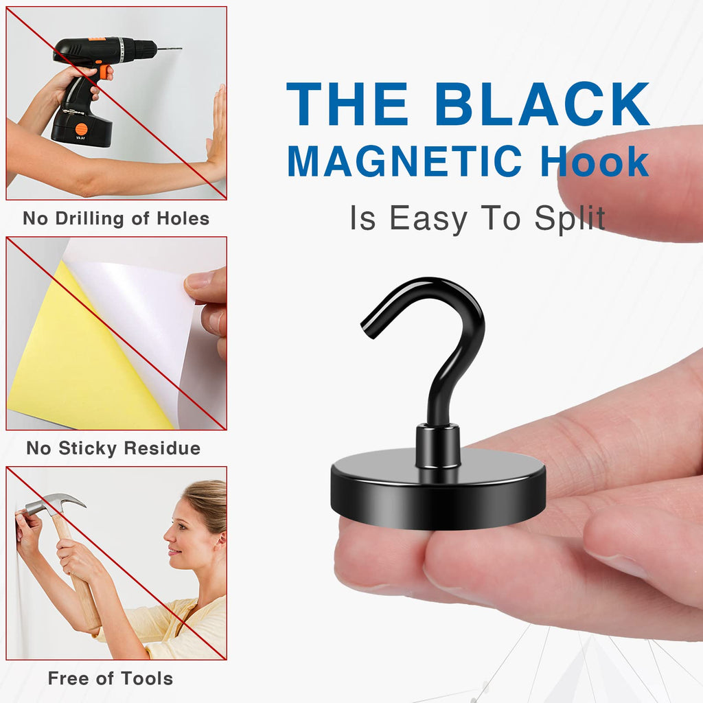 LOVIMAG Magnetic Hooks for Cruise Cabins 130LBS Heavy Duty Magnet Hook 4 P