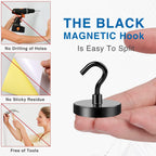 LOVIMAG Magnetic Hooks for Cruise Cabins 130LBS Heavy Duty Magnet Hook 4 P