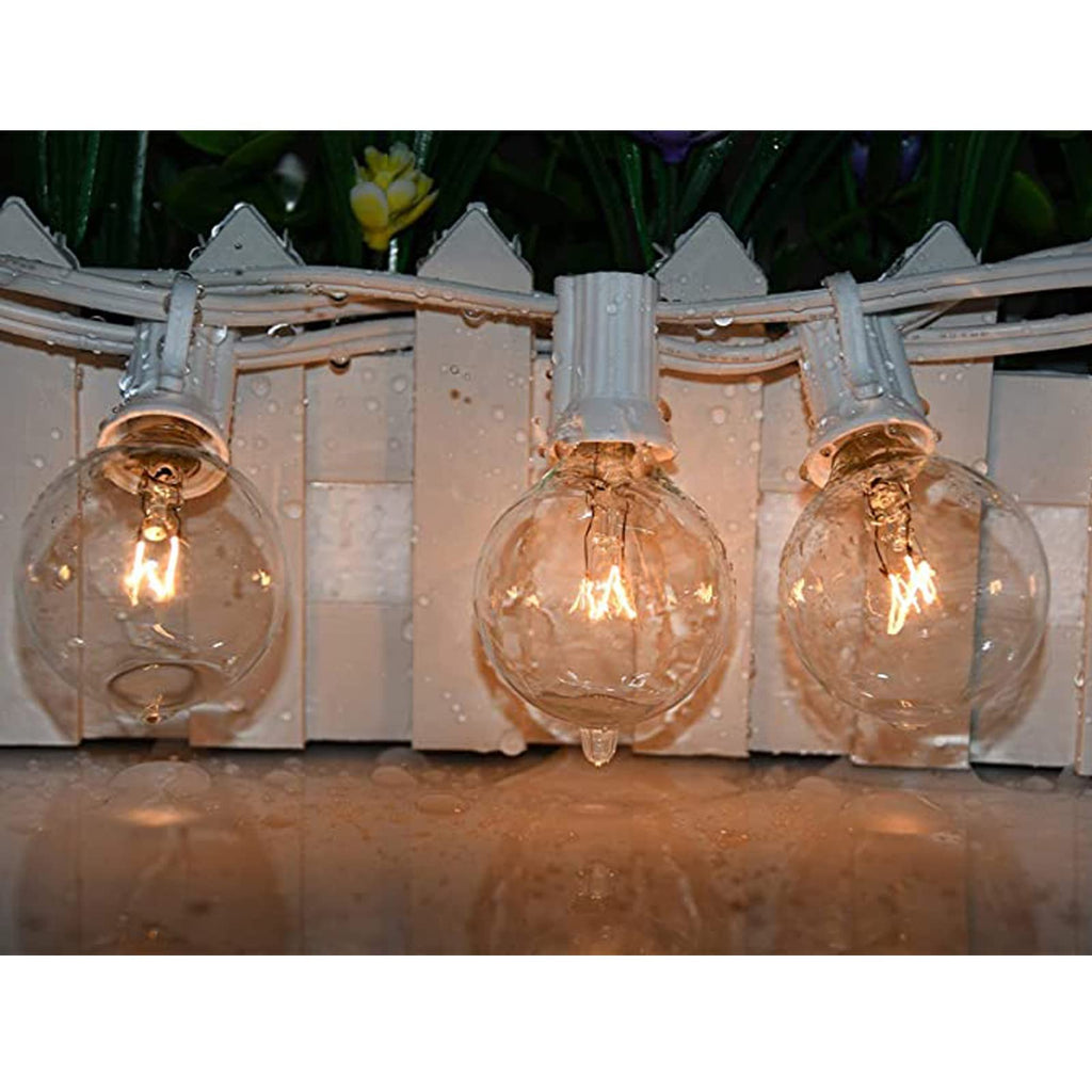 CHYParty G40 Replacement Bulbs Outdoor, 120V 5W Clear, E12 Base, 25PK