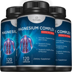 Premium Magnesium Citrate Capsules – Powerful 500mg Magnesium Oxide & Citrate Supplement – Helps Support Healthy Bones, Muscles, Teeth, Energy & Relaxation – 120 Vegetable Capsules
