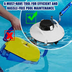 Hook for Robotic Pool Cleaner with Adjustable Aluminum Pool Pole, Accessories Hooks with 5.2 Feet Pole for All Pool Vacuum Robot Including Cordless,2PCS Hooks and 1 Pool Pole