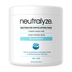 Neutralyze Exfoliating Acne Treatment Wipes - Maximum Strength, Textured Acne Pads with Mandelic Acid & Salicylic Acid for Face & Body - Suitable for All Skin Types, Teens & Adults (100 Wipes)