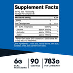 Nutricost BCAA Powder (Pineapple, 90 Servings) - Optimal 2:1:1 Ratio