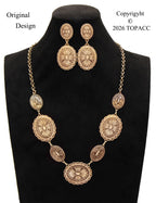 TOPACC Western Jewelry Set for Women Metal Vintage Western Necklace with Earrings Cowgirl Jewelry‌ for Country Concert Outfit