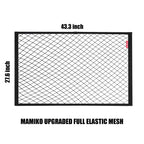 MAMIKO Cargo Net for Utility Folding Wagon, Garden Cart, Folding Trolley Cart, Beach Cart, Made of Heavy Duty Nylon Net with Storage Bag / 43.3"X27.6"to 78.7"×51.1"