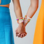 Shcsdr 40 Pcs Pride Bracelets for Women, Friendship Bracelet Bulk