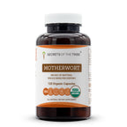 Secrets of the Tribe Motherwort Capsules 800 mg USDA Organic Motherwort (Leonurus Cardiaca) Dried Herb, Cardiovascular Support Supplement (120 Capsules)