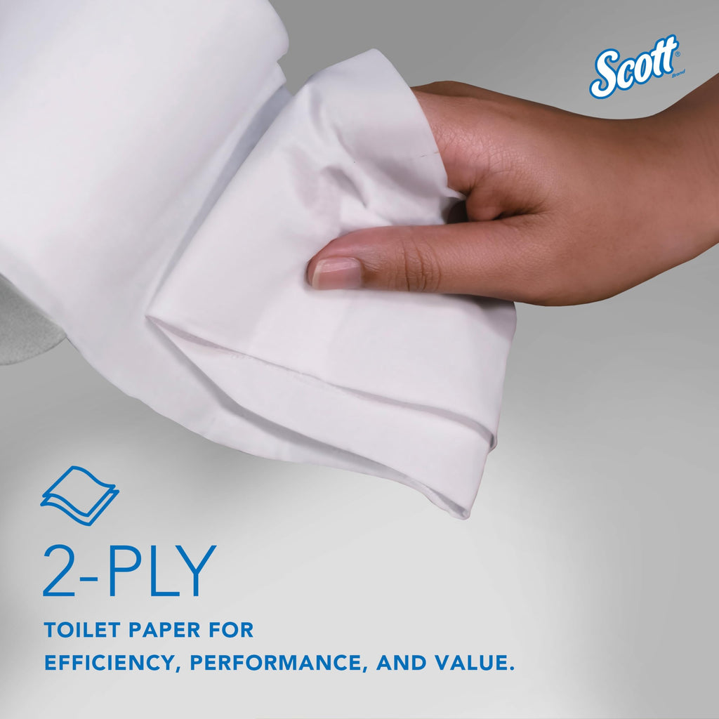 Scott Professional Essential Coreless High-Capacity Standard Roll Toilet Paper, Bulk (04007), 2-Ply, White (36 Rolls of 1,000 Sheets, 36,000 Sheet Total)