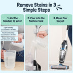 Sunny & Honey Heavy Duty Carpet Cleaner Solution for Machines - Powerful Stain and Surface Odor Eliminator For New and Deep-set Pet Messes - For Rugs, Couches and Upholstery (32fl oz, Spring Mint)