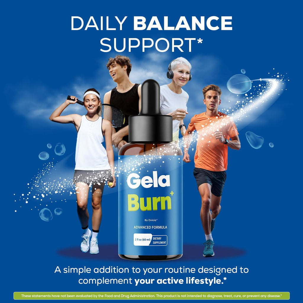 Gela Burn Drops - Gela Burn Oral Liquid Drops Advanced Formula, GelaBurn All Natural Ingredients Premium Formula Support for Overall Health & Wellness Reviews, 1 Bottle for 1 Month