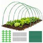 Gardynex 72 PCS Garden Hoops Greenhouse Hoops, Durable Plastic Coated Fiberglass Garden Tunnel for Raised Beds, DIY Plant Support Stakes for Garden Netting & Row Cover, Rust-Free Frames