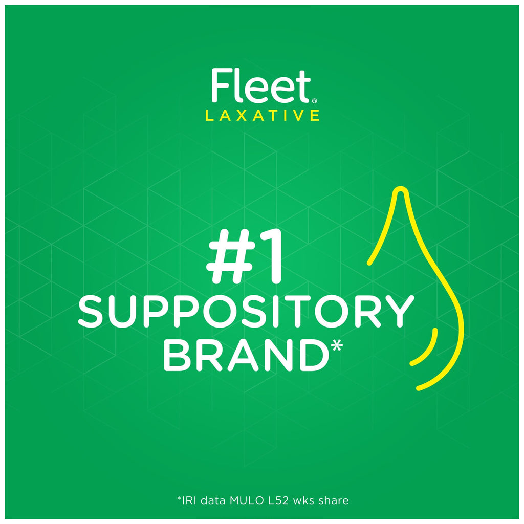 Fleet Liquid Glycerin Suppositories for Constipation Relief, Fast and Effective Stimulant-Free Laxative, 4 Bottles per Pack, 7.5 mL Each, Pack of 3