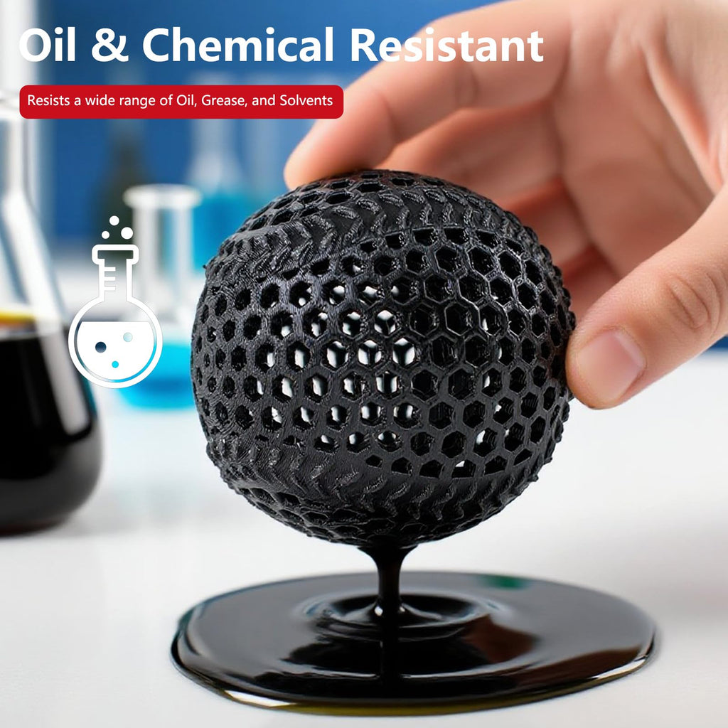 Siraya Tech Rebound PEBA 95A Flexible Filament, The Super TPU | 78% Energy Return & 20% Lighter | Nylon-Based Strength for Sports & Robotics | 1.75mm 3D Printer Filament (Black, 800g)