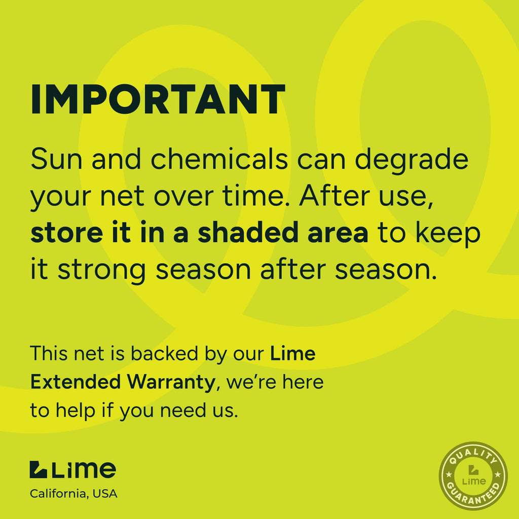 Lime Ultra-Durable Pool Skimmer Net – Deep Fine Mesh for Efficient Leaf & Debris Cleaning, Fits Standard Pool Poles (Net Only, No Pole)