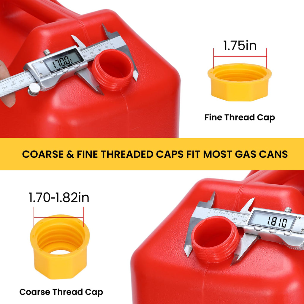 3-Pack Upgraded Gas Can Spout Replacement, Gas Can Nozzle Leak-Proof Kit