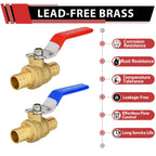 (Pack of 40) EFIELD 3/4 Inch Pex Brass Full Port Shut-off Ball Valve for Hot and Cold, Potable Water, UPC Certified,(VALVE013-40PCS)