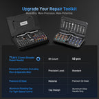 74 in 1 Magnetic Ratchet Screwdriver Set - T Handle Ratchet Screwdriver with S2 Steel Bits, Detachable Design & Storage Case, Precision Repair Tool Kit for Electronics, Furniture, Bicycle, Watch, DIY