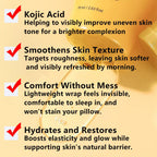 Metiplou kojic Acid Turmeric Night Wrapping Hydration Mask Brightens & Defends Against Skin, Improves Skin Texture Glowing Skin