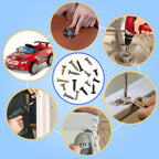 Small Screws for Small Hinge Antique Self Tapping Screws Multi-Purpose DIY Screws Set Gold Silver Bronze 2x6mm/0.07x0.23 "2x8mm/0.07x0.31" 2x10mm/0.07x0.39" 1600pcs