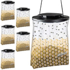 Flies Be Gone Outdoor Fly Trap - Disposable Protein-Powered Attractant Fly Catcher - Natural Attractant Trap for Patios, Ranches. Easy to Use Outdoor Traps, Helps Manage Fly Populations Outdoors