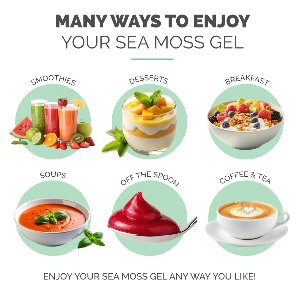EverSmith Organics - Wildcrafted Irish Sea Moss Gel | Made in USA | Rich in Vitamins & Minerals | Sea Moss Gel Raw | Nutritional Supplement | Mixed Berry (16 oz)