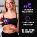 Jacked Factory Lean PM Night Time Fat Burner, Sleep Aid Supplement, & Appetite Suppressant for Men and Women - 120 Stimulant-Free Veggie Weight Loss Diet Pills