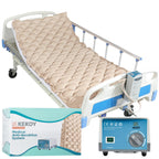 Kekoy Alternating Air Pressure Mattress Pad, Bed Sore Prevention, Hospital Bed Mattress Topper with Whisper Quiet Pump & Waterproof Heat Resistant Ulcer Cushion Pad for Home Use 75" x 35"-Beige
