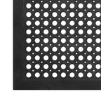 Ottomanson Heavy Duty Rubber Floor Mat – Non-Slip, Waterproof, Easy to Clean – Anti-Fatigue Mat for Commercial Kitchens, Restaurants, Workshops – Oil Resistant, Hose Washable – 36" x 60", Black