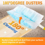Senowi 30 Count Electrostatic Duster Refills Compatible with Swiffer Duster, Multi-Surface Dusting Refills, Microfibre Dusters for Cleaning, Unscented