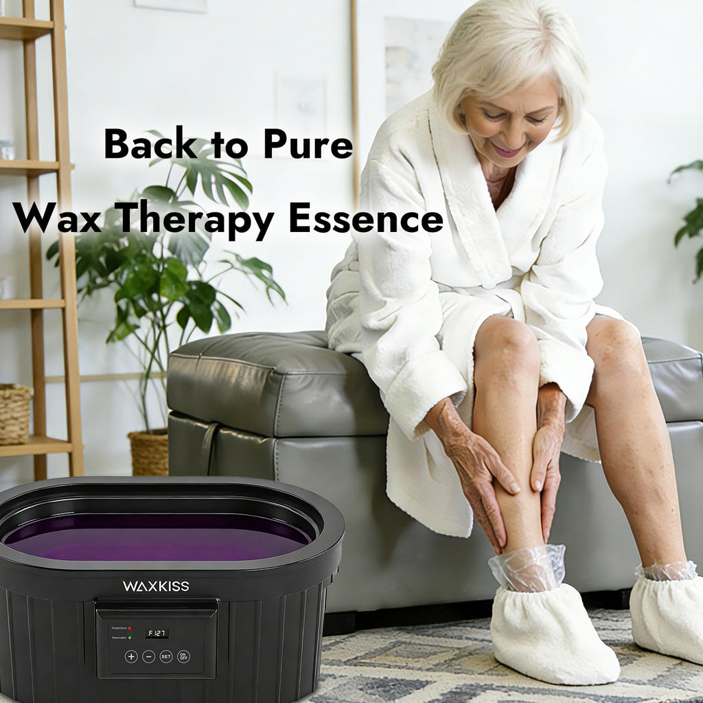Paraffin Wax Machine for Hand and Feet, Waxkiss 5000ml Paraffin Bath with Lavender Paraffin Wax Warmer for Professional Spa & Arthritis Treatment At Home