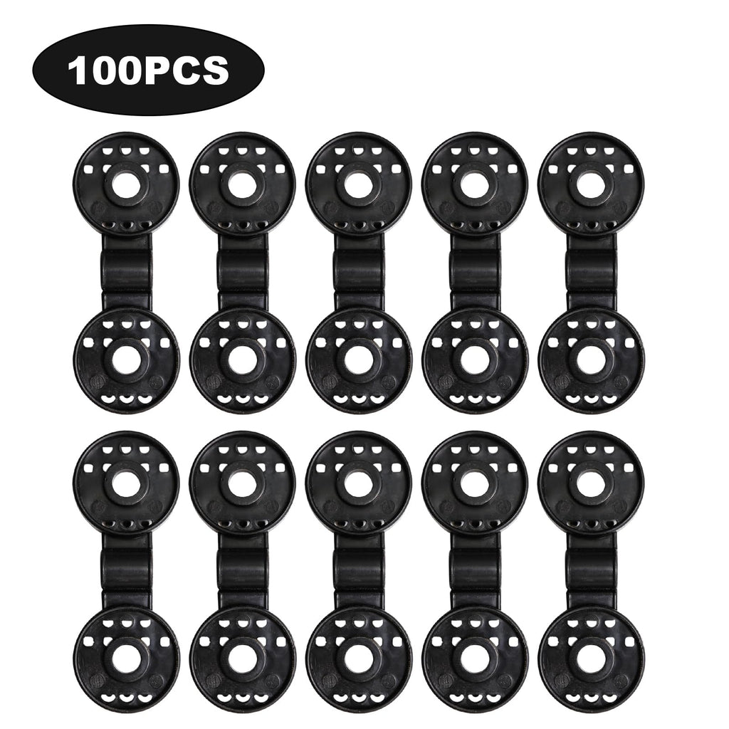 100PCS Shade Cloth Clips with Lock Grip, Heavy Duty Round Plastic Clips for Windproof Awning, Sun Shade Net, Garden Greenhouse and Anti Bird Netting