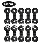 100PCS Shade Cloth Clips with Lock Grip, Heavy Duty Round Plastic Clips for Windproof Awning, Sun Shade Net, Garden Greenhouse and Anti Bird Netting