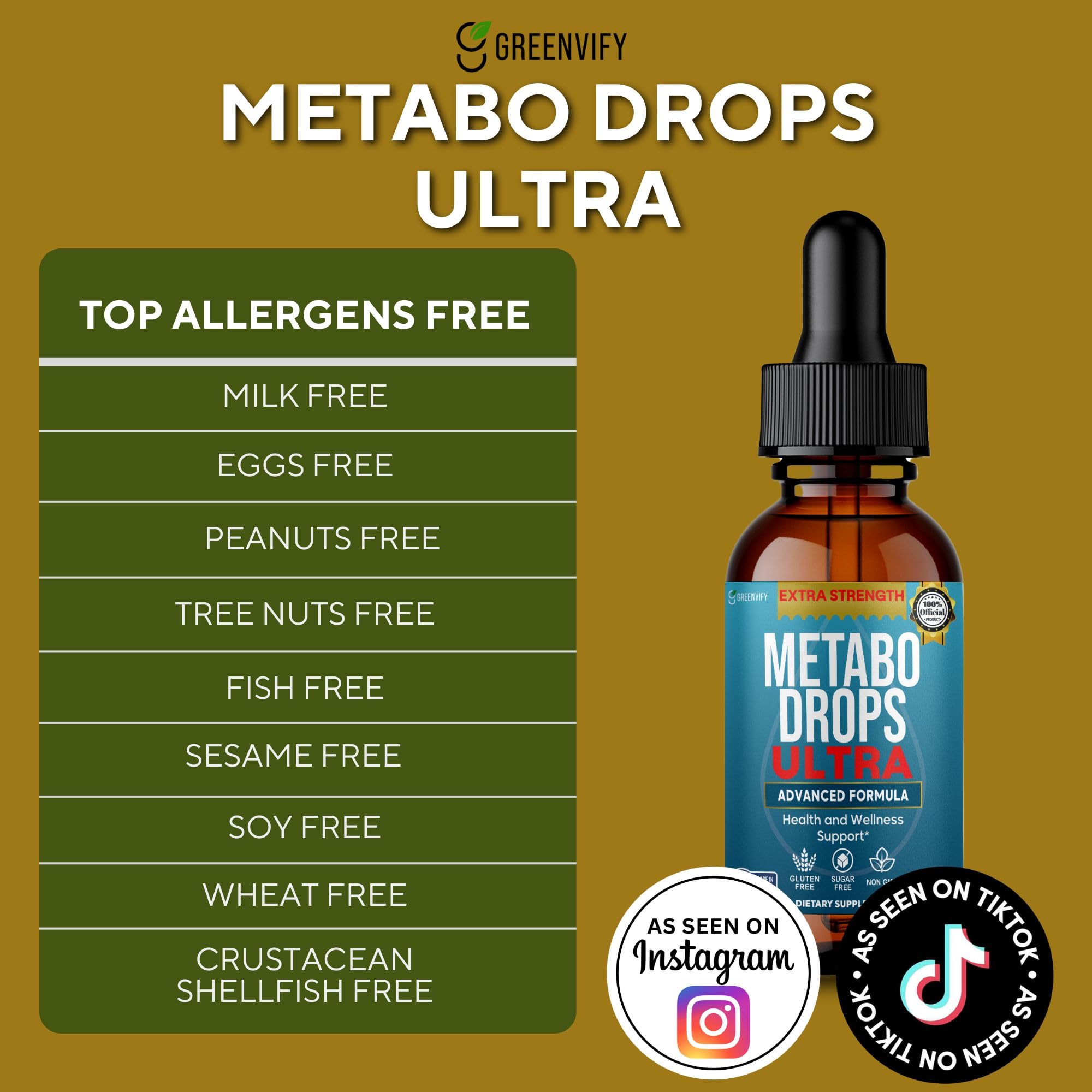 MetaboDrops Ultra, Advanced Formula, Health and Wellness Support, 2 fl oz