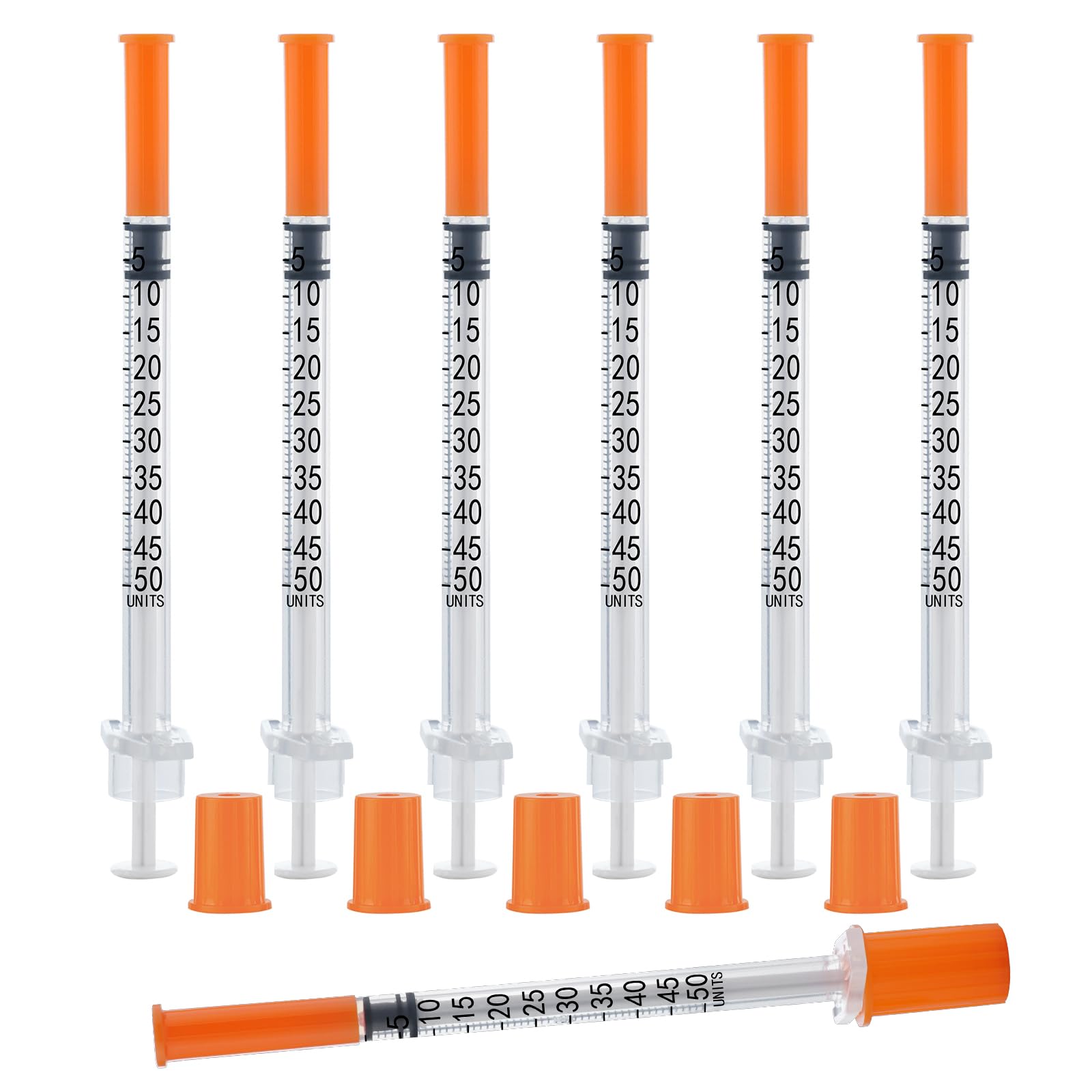 Lab Liquid Measurement U-100-30G 0.5cc/mL，5/16" 8mm Individually Wrapped (Pack of 100)