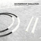5:1 Heat Shrink Tubing Kit 500 PCS, Industry-Leading 5:1 Ratio Shrink Wrap Tubing Adhesive Lined, Heat Shrink Wire Connectors, Marine Grade Dual Wall, Waterproof Electrical Wire Tube Connectors(White)