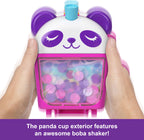 Polly Pocket Dolls & Playset, Bubble Tea Panda Compact, Animal Toy with 2 Micro Dolls, Pet Panda & Food Accessories