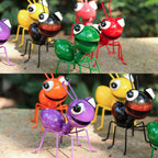 Cruis Cuka Metal Yard Art Garden Decor for Outside Cute Ants Yard Decorations Outdoor Lawn Ornaments Backyard Gifts for Mom - Set of 8