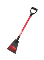 Bully Tools Floor Scraper - Heavy Duty 7-Gauge Scraper with Fiberglass D-Grip Handle for Tile Removal, Carpet Removal, Ice & Mud Scraping, Landscaping Tools, Flat Shovel - 100% Made in the USA, 7-Inch