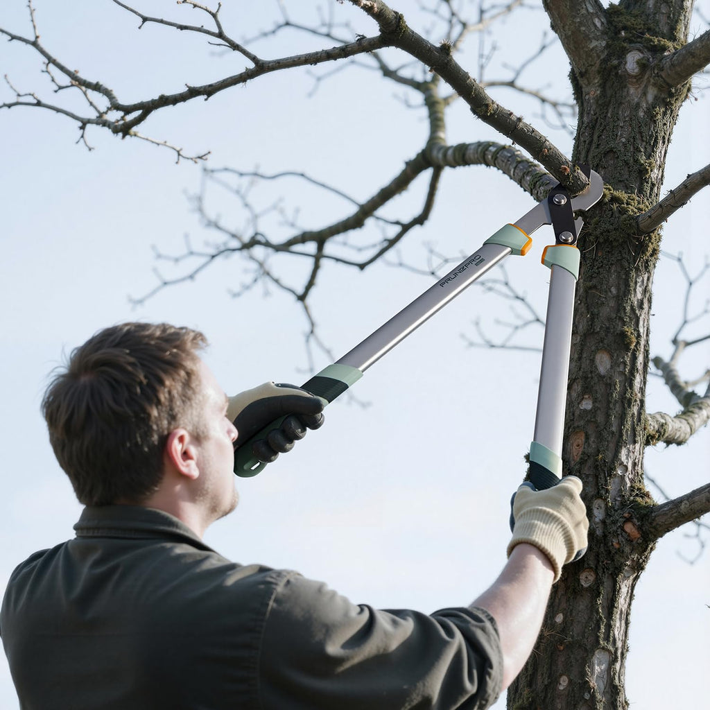 PrunePro® Loppers for Tree Trimming Stainless Steel Branch Cutter Heavy Duty Bypass Tree Pruner Rust Resistant Sharp Blade Up to 2" Tree Limb Trimmer for Gardening