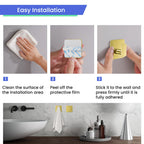 Aikzik Gold Hooks for Hanging Heavy Duty, Adhesive Hooks for Shower, Bathroom, Kitchen, Robe, Towel, Coat, Waterproof & Rustproof Hook for Walls No Damage, Stainless Steel Sticky Hook - 6 Pack