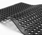 tonchean Rubber Floor Mat with Drainage Holes 83x36x0.4in Anti-Fatigue Mat