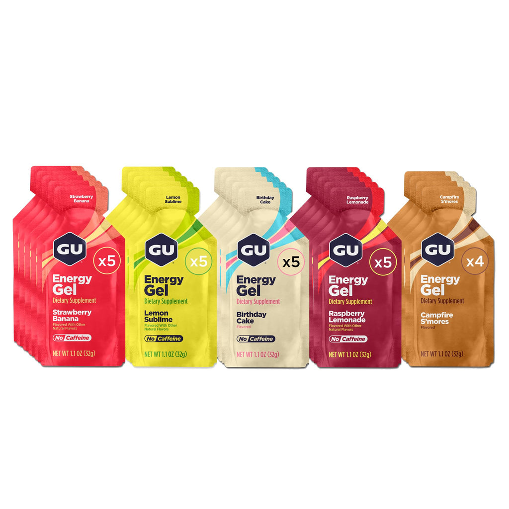 GU Energy, Original Energy Gels, Caffeine-Free Mixed - 24 Count